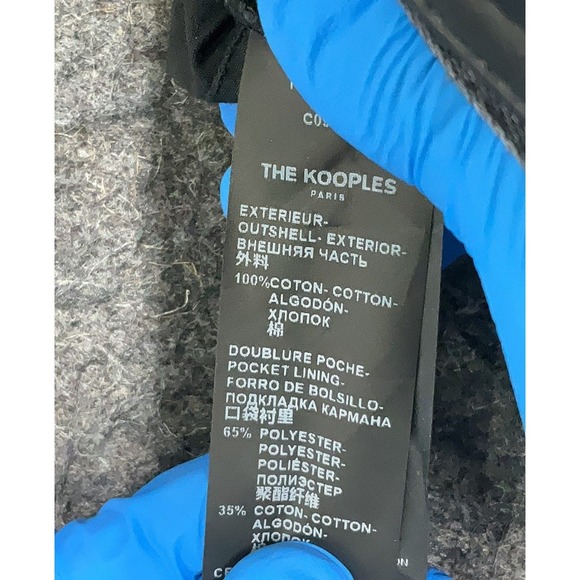 $225 The Kooples Black Wash Denim Shorts with Grommet Belt‎ Distressed - Picture 9 of 9